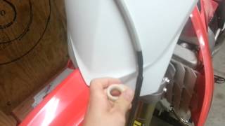 Honda CRF250r Front Fender and Number Plate Conversion [upl. by Nets]