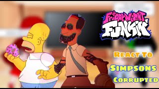 Homer VS Carl  Fnf React To Pibby Simpsons Anarchy at Springfield FANMADE BLITHE [upl. by Eveivenej385]