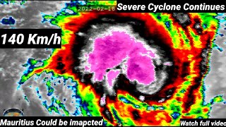 Cyclone Emnati UpdateEmnati is located 763 km northeast of Port Louis Mauritius cycloneemnati [upl. by Sesiom]