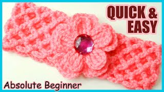 Super EASY  Beginner Friendly  CROCHET BABY HEADBAND  FREE CROCHET PATTERN [upl. by Nylasor]