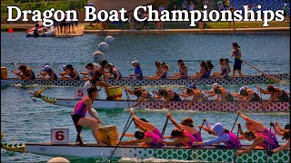 Dragon Boat Canadian National Dragon Boat Championship Races WIFC Welland International Flatwater [upl. by Aleihs]