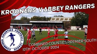 Match Highlights  Camberley Town v Abbey Rangers  CCL Premier South Division  12th Oct 2024 [upl. by Leahcimnaj]