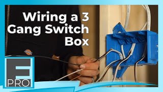 Setting Up Wires for Switches in a 3 Gang Switch Box [upl. by Yenahpets]