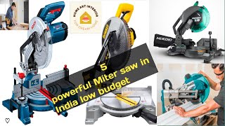 Miter saw review  woodworking machinery  DeWalt miter saw  Bosch miter saw  tools  machinery [upl. by Brockwell408]