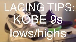 how i lace my kobe 9 elites or any other shoe [upl. by Anahsahs]