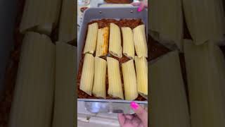 How to Make Easy String Cheese Stuffed Manicotti  Simple 6Ingredient Pasta Recipe [upl. by Dyann]