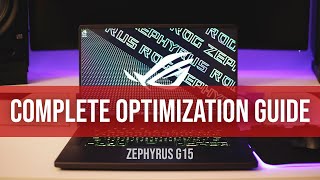 Asus Zephyrus G15 Or Any Gaming Laptop Optimization Guide [upl. by Goar53]