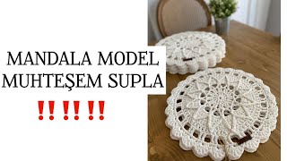 Çok istenen mandala supla yapımı♥️🌹‼️ [upl. by Mieka]