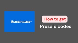 How to Easly get Ticketmaster presale codes [upl. by Paza]