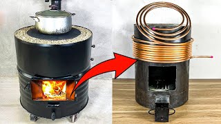 I made my own heating stove for my mechanic shop great for winter 2025 [upl. by Adalard]