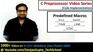 Predefined macros in c programming  by Sanjay Gupta [upl. by Codel426]