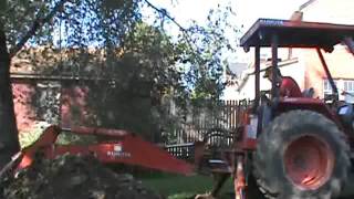 kubota L48 backhoe digging [upl. by Alma]