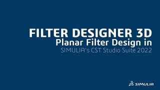 Planar Filter Models in CST Studio Suite [upl. by Woodley]