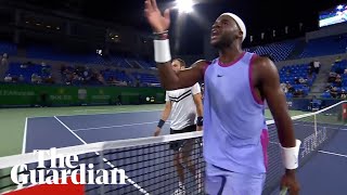 Frances Tiafoe launches expletivefilled rant at umpire after Shanghai Masters loss [upl. by Cindy]