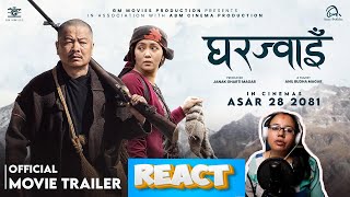 Nepali Cinema Hall Vibes Gharjwai Trailer Reaction  Asar 28 Special Screening😍😍😍 [upl. by Merna469]