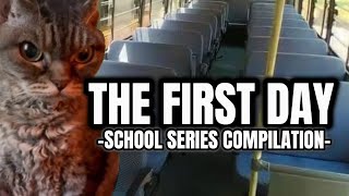 CAT MEMES FIRST DAY OF SCHOOL COMPILATION  EXTRA SCENES [upl. by Pepin]