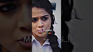 Pondati❤️🫂pondattinidhandi whatsappstatus lovesong ammu trendingshorts tamilsong bgmlove [upl. by Conti]