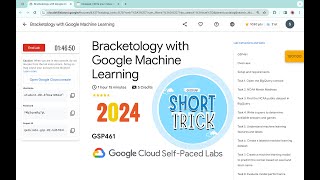 2024 Bracketology with Google Machine Learning  qwiklabs  GSP461  With Explanation🗣️ [upl. by Henrie]