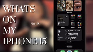 what’s on my iPhone 15 📲 IOS 18  Ajiona Unique [upl. by Hestia33]