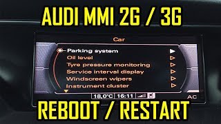 Audi A1 A4 A5 A6 A7 A8 Q3 Q5 Q7 Resetare Fortata Navigatie MMI 2G 3G [upl. by Goddard455]