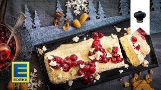 SpekulatiusParfait selber machen  Weihnachtliches Dessert mit Kirschen  EDEKA [upl. by Jon988]