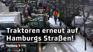 TraktorenDemo Verkehrsbehinderungen für Freitagabend erwartet [upl. by Rhtaeh]