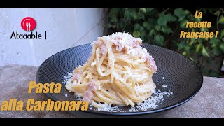 Spaghetti alla Carbonara La recette Française [upl. by Alisen726]