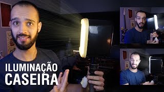 ILUMINAÇÃO CASEIRA COM POTE DE SORVETE  DIY [upl. by Theadora]