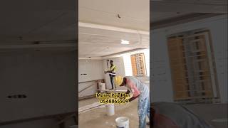 Pop Ceiling and Skimming work in a building in Ghana 🇬🇭 buildinginghana [upl. by Minni367]