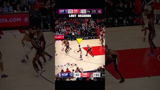 PART 1  Zion Came Out of Nowhere 🚀 Pelicans vs Blazers Wild Ending nba shorts [upl. by Abbi479]