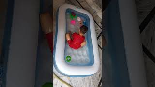 Cute Kid Swimming  Swimming pool Vlog  Pool Party Kids – 4 Kids [upl. by Arbua566]