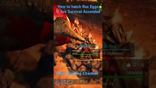 How to Hatch Tyrannosaurus Eggs in Ark Survival Ascended shorts ark survival ascended [upl. by Weston]