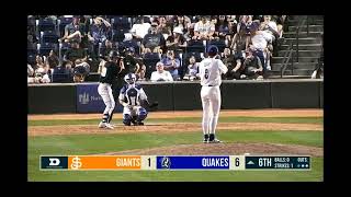 Robert Hipwells 1st San Jose Giants Hr 8324 [upl. by Maura]