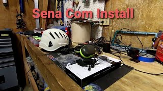 Sena Bluetooth Communication System Install On Arborist Helmet [upl. by Llerot]