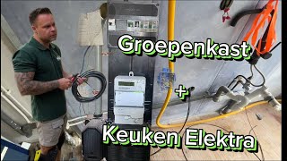 Groepenkast  Keuken elektra installatie  3 fase  Elektricien Amsterdam  verduurzamen [upl. by Nyad]