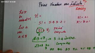 Prime Number Gaps and Why Primes are Infinite  Live in Class for Freshmen [upl. by Allac]