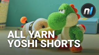 ALL Yarn Yoshi Shorts  Poochy amp Yoshis Woolly World Short Movies [upl. by Ahseinet]