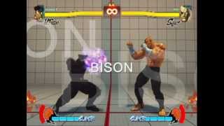 Street Fighter 4 Bison Combo Video [upl. by Misak926]