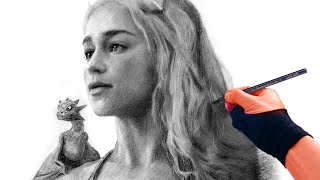 Drawing Daenerys  FREE Art Tutorials link in desc [upl. by Mosera]