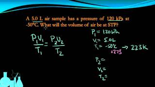 Chemistry 74d Combined Gas Law [upl. by Dlonyar325]