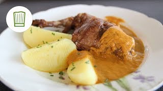 Kaninchenbraten Wedauer Art  Chefkochde [upl. by Luapsemaj668]