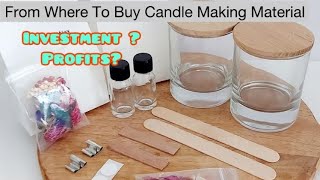 From Where to Buy Candle Making Material  Investment On Business  Profitable Business Or Not [upl. by Manuel]