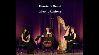 Henriette Renié  Trio for violin cello and harp  III Andante  Trio Jenlis [upl. by Airelav294]