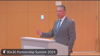 Sen Alex Padilla  Padilla Delivers Keynote Address at CNRA’s 30x30 Partnership Summit  10324 [upl. by Emmons661]