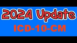 ICD10CM Update 2024 [upl. by Ayota]