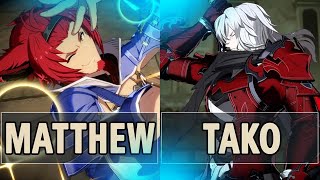 GBVSR🔥EGO  Matthew Lowain Vs Tako Siegfried🔥 High Level Gameplay [upl. by Allan849]