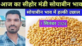 3 सितंबर 2024 सीहोर मंडी सोयाबीन भाव today MP Sehore Mandi soybean bhav। [upl. by Esiuol]