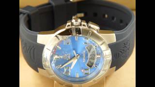 Rodania Dakar Full size Man Special Edition AnaDigi watch Blue dial on a blue rubber band [upl. by Wardle]