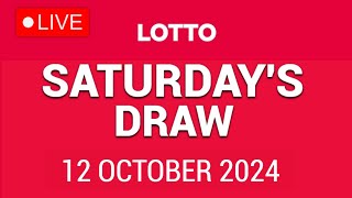 The National Lottery Lotto Draw Live results from Saturday 12 October 2024  tonights lotto [upl. by Mcferren165]