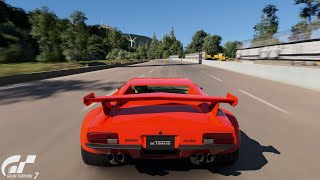 Gran Turismo 7  De Tomaso Pantera GT5S 1985  Sardegna Road Track Layout A 4K PS5 [upl. by Retsevlis]